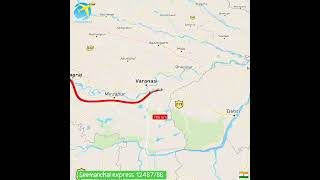 seemanchal express 12487/88 train route map #trainjourney