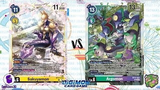 DIGIMON TCGO: Sakuyamon (Yellow) vs Argomon (Green)