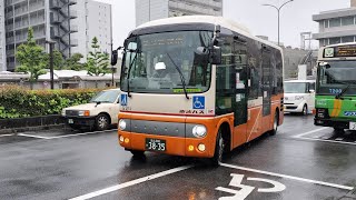 日野ポンチョ 東武バス 西05 全区間走行音 足立区役所 - 鹿浜都市農業公園 Adachi Ward Office - Shikahama Agricultural Park