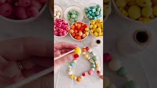 Make a bead garland for your holiday decor! Full tutorial on my channel!