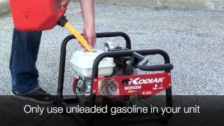 Kodiak Gas Pressure Washer Setup