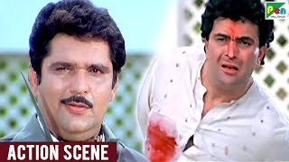 Rishi Kapoor - Fight Scene With Raza Murad | Dhartiputra Best Scene | Popular Hindi Movie