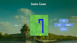 Snake Game Design Using HTML, CSS and JavaScript!
