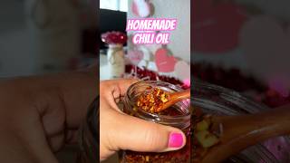 Homemade chili oil🧄🌶️ #raisingthehomies #chilioil #homemadefood