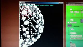 openFrameworks — cubes in a sphere