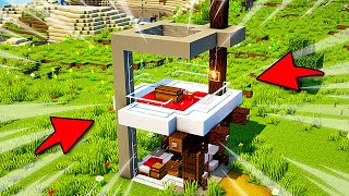 Simple Modern Minecraft House: Timelapse