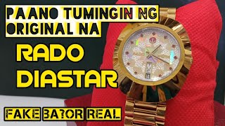 RADO DIASTAR Paano malalaman kung Original or Fake