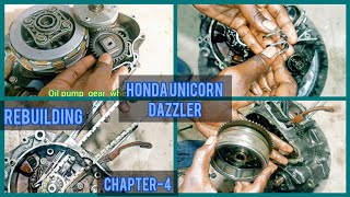 chapter -4 :: HONDA unicorn DAZZLER Rebuilding. magnet side work..