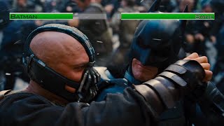 Batman vs Bane (TDKR) (2nd fight)...with healthbars