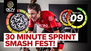 30 Minute Indoor Cycling HIIT Sprint Session | The Smash Fest