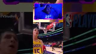 Lakers Fan Reacts To Austin Reaves hits half court shot buzzer beater vs Warriors Game 6 #shorts
