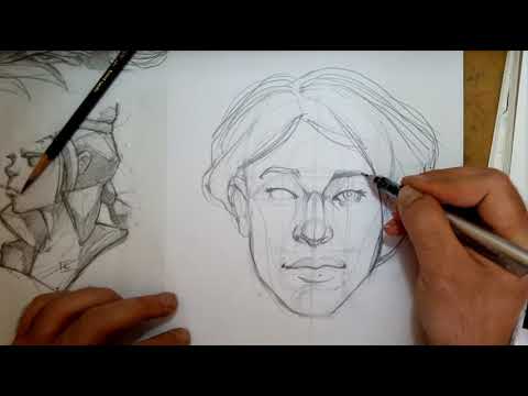 REILLY METHOD HOW TO DRAW HEAD | Female Head - YouTube