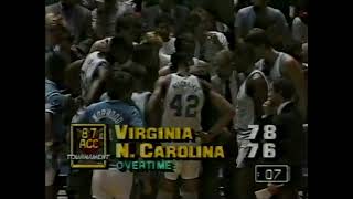 Scott Williams Sends It To Double OT vs. UVa (1987 ACCT)