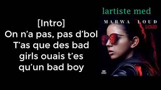 Bad Boy - Marwa_Loud🔥🔥 with lyrics