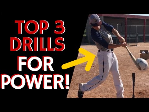 Top 3 Drills for Power! - Baseball Hitting Drills Top 3 Drills for Power! - Baseball Hitting Drills