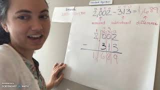 5 Subtracting with thousands & regrouping w/zeros standard algorithm
