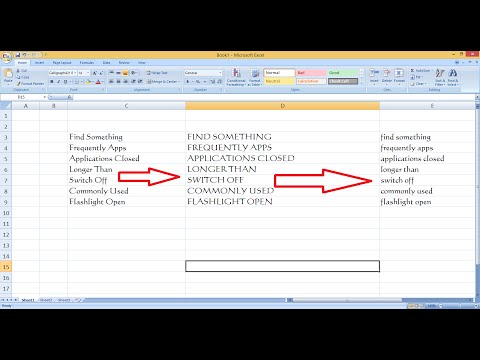 How to Change Small letter to Capital letter in MS Excel (Upper Case/Lower Case) How to Change Small letter to Capital letter in MS Excel (Upper Case/Lower Case)