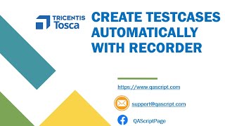 Tosca Tutorial | Lesson 75 - Create TestCases Automatically using the Recorder |