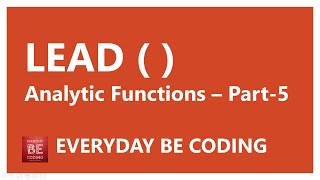 LED Analytic Function in SQL - #5 #SQL #LEADFunction #SQLExamples #AnalyticFunctions