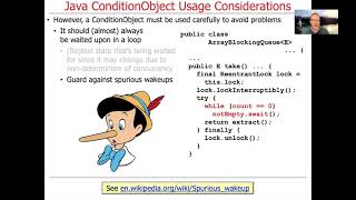 Java ConditionObject UsageConsiderations