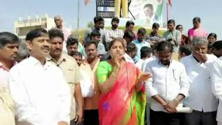 Pattikonda YSRCP MLA Sridevi conducts Manavaharam program in demand of 3 capitals for AP