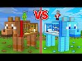 JJ and Mikey: POOR vs RICH DOG Statue Build Battle in Minecraft - Maizen