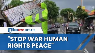 Hendak Bentangkan Poster 'Stop War Human Rights Peace' saat Joe Biden Lewat, Ibu-ibu Diamankan
