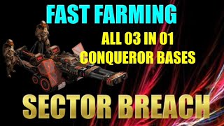 War Commander Sector Breach Conqueror Base All 03 In 01 Fast Free Repair.