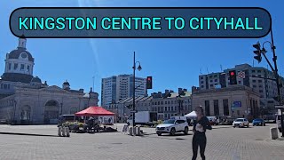 Kingston Ontario Walk 4K | Tuesday - KINGSTON CENTRE TO CITYHALL