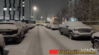 বরফের নিচে গাড়ি Snowfall Calgary Canada