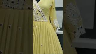 Angrakha style Anarkali Gown dress