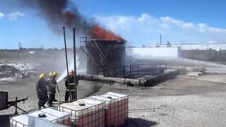 Tank Fire Fighting with Foam