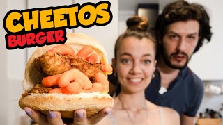 DÜNYACA ÜNLÜ CHEETOS HAMBURGER YAPTIK  !!