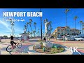 Newport Beach Pier, Orange County California - Walk Tour 2021 - Travel - 4K