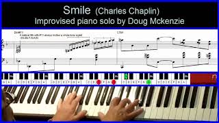 Smile   Charlie Chaplin   jazz piano tutorial