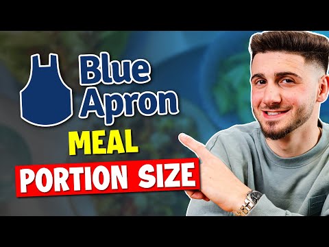 What is the portion size for blue apron meals?