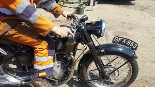 1953 Velocette MAC 350cc at Andy Tiernans #08488VEL