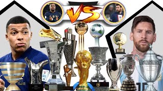 LIONEL MESSI VS KYLIAN MBAPPE all trophy and awards Comparison