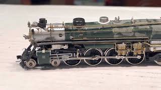 Otaku bench: N scale SP GS-1 converted from kato/con-cor Great Northern S2 w/ machined brass detail