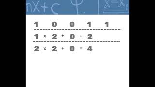 Using Doubling to Convert Binary Number into Decimal Number