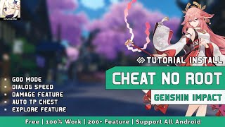 Full Tutorial instal/pasang Cheat Genshin Impact Kwachi versi English terbaru no root