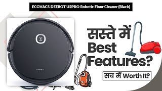 ECOVACS DEEBOT U2PRO Robotic Floor Cleaner (Black) Review in Hindi | Features