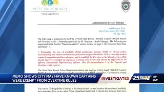 Newly uncovered memo could upend West Palm Beach Police double-dipping investigation