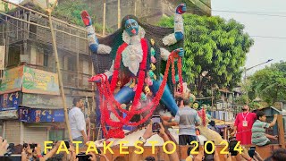 FATAKESTO KALI PUJA 2024|MA KALI AAGMAN IN FATAKESTO KALI PUJA PANDAL| KALI PUJA 2024