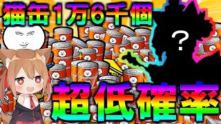 伝説レアを超えた排出率!?超低確率すぎる幻のネコを目指して猫缶1万６千個チャレンジ！！【ゆっくり実況】【にゃんこ大戦争】２ND#146