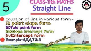 Equation of line in various form with proof  🔥🔥 || Worldeez Academy