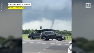 Incubo maltempo, tromba d'aria nel Veneziano