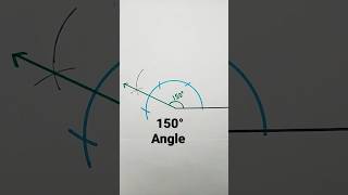 150 degree angle with compass | 50° Angle