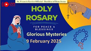 🔴 📿 Rosary in English - Joyful Mysteries  🙏10 Feb 2025 🙏 Basilica of Bom Jesus 🙏  #oldgoachurch