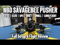 Stealthiest FPV Drone? NewBeeDrone Savagebee Pusher | Just Bind & Setup & Flight Review